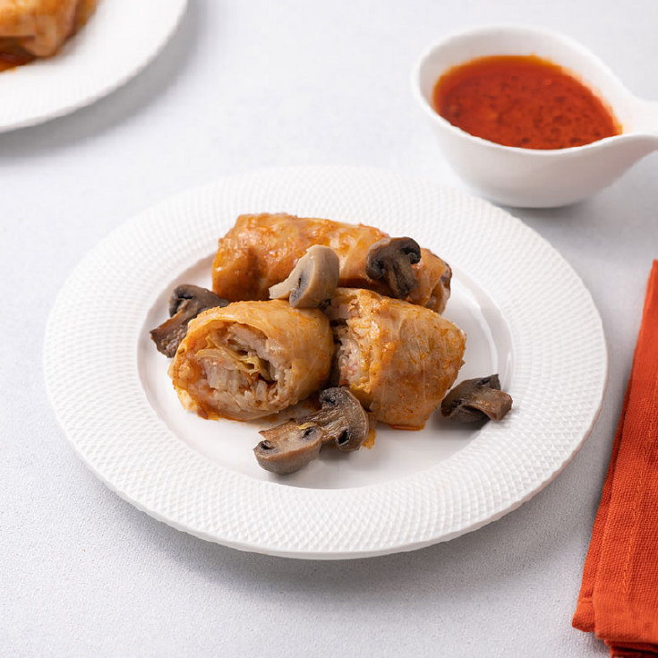 Голубці з грибами